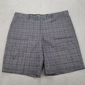 Greg Norman Shorts Mens 38 Black Shark Slim Fit Mid‎ Rise Board Shorts Outdoors